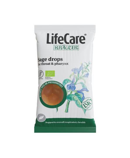Bomboane pentru gat, cu salvie BIO, Life Care®