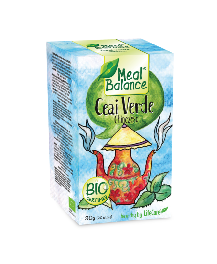 Ceai Ecologic, verde Chinezesc pentru detoxifiere, Life Care®
