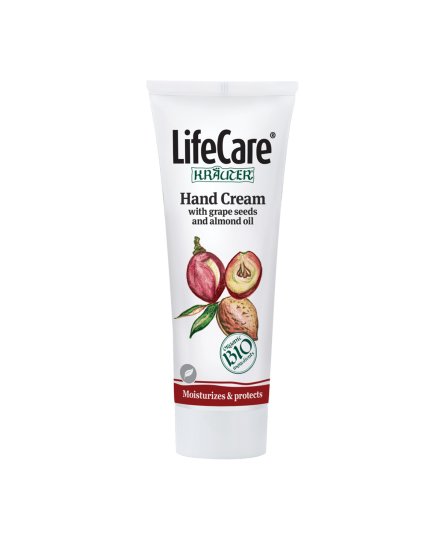 Crema de maini, cu ulei din samburi de struguri si migdale BIO, Life Care®