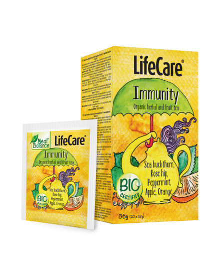 Ceai Eco din plante si fructe, pentru imunitate, Life Care®