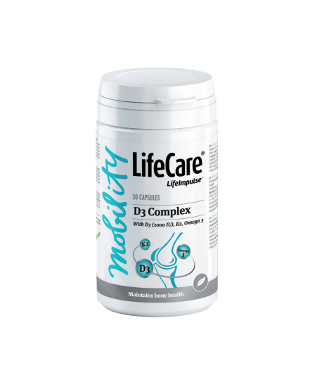 Complex cu vitamina D3 (2000 UI), K2 si Omega 3 din in, Life Care®