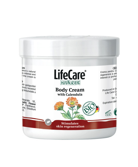 Crema de corp, cu galbenele BIO, Life Care®