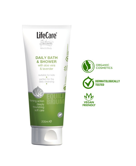 Gel de dus cu aloe vera si lavanda BIO, EQUILIBRIUM, Life Care®