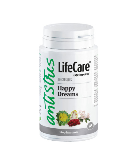 HappyDreams, cu Schizandra, Noni, Rhodiola si Valeriana, Life Care®