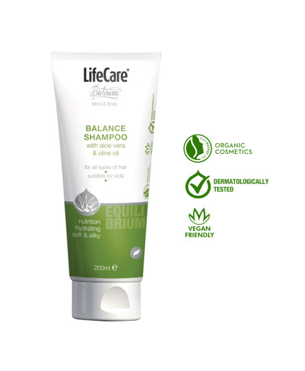 Sampon cu aloe vera si ulei de masline BIO, EQUILIBRIUM, Life Care®