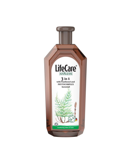 Sampon, gel de dus si spumant de baie 3 in 1, cu pantenol si PHYTOCOMPLEX coada calului, Life Care®