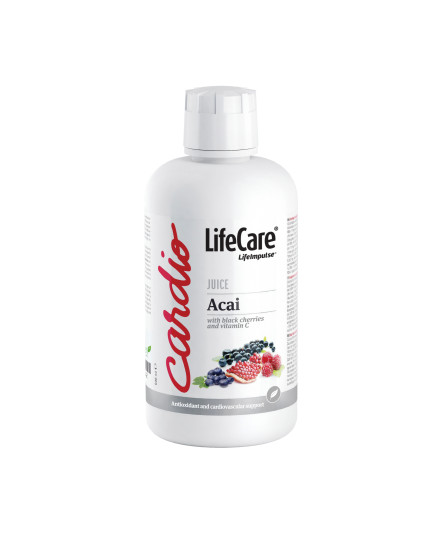 Supliment lichid antioxidant, din suc BIO de Acai si cirese negre, Life Care®