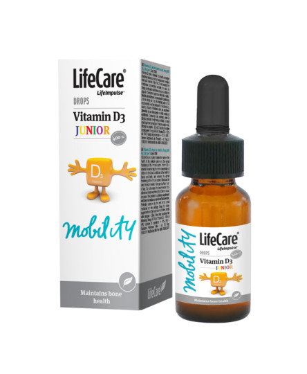 Vitamina D3, picaturi pentru copii, 5 mcg, 400 UI, Life Care®