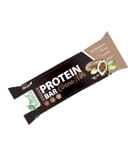 Baton VeganProteic, cu boabe de cacao, Life Care®