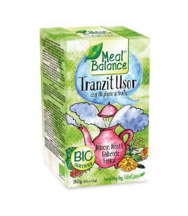 Ceai Ecologic din fructe si plante, pentru tranzit usor, Life Care®
