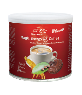 Magic Energy ECO Coffee, cu ganoderma si ginseng, Life Care®