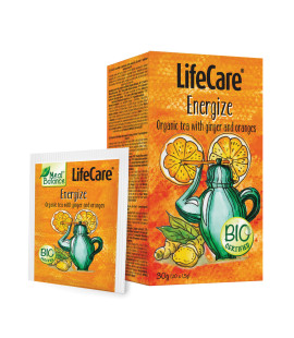 Ceai Eco cu ghimbir si portocale, pentru energizare, Life Care®