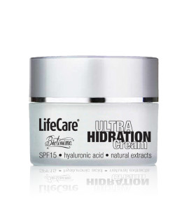 Crema ULTRA hidratanta, cu SPF 15 si acid hialuronic, Life Care®