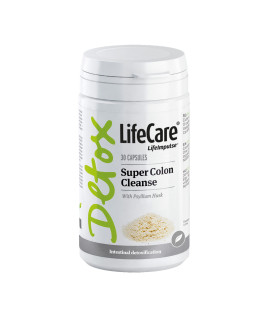 Super Colon Cleanse, cu tarate  BIO de Psyllium, Life Care®