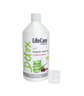 Supliment din suc Ecologic de Aloe Vera, cu aroma de merisor ecologica, Life Care®
